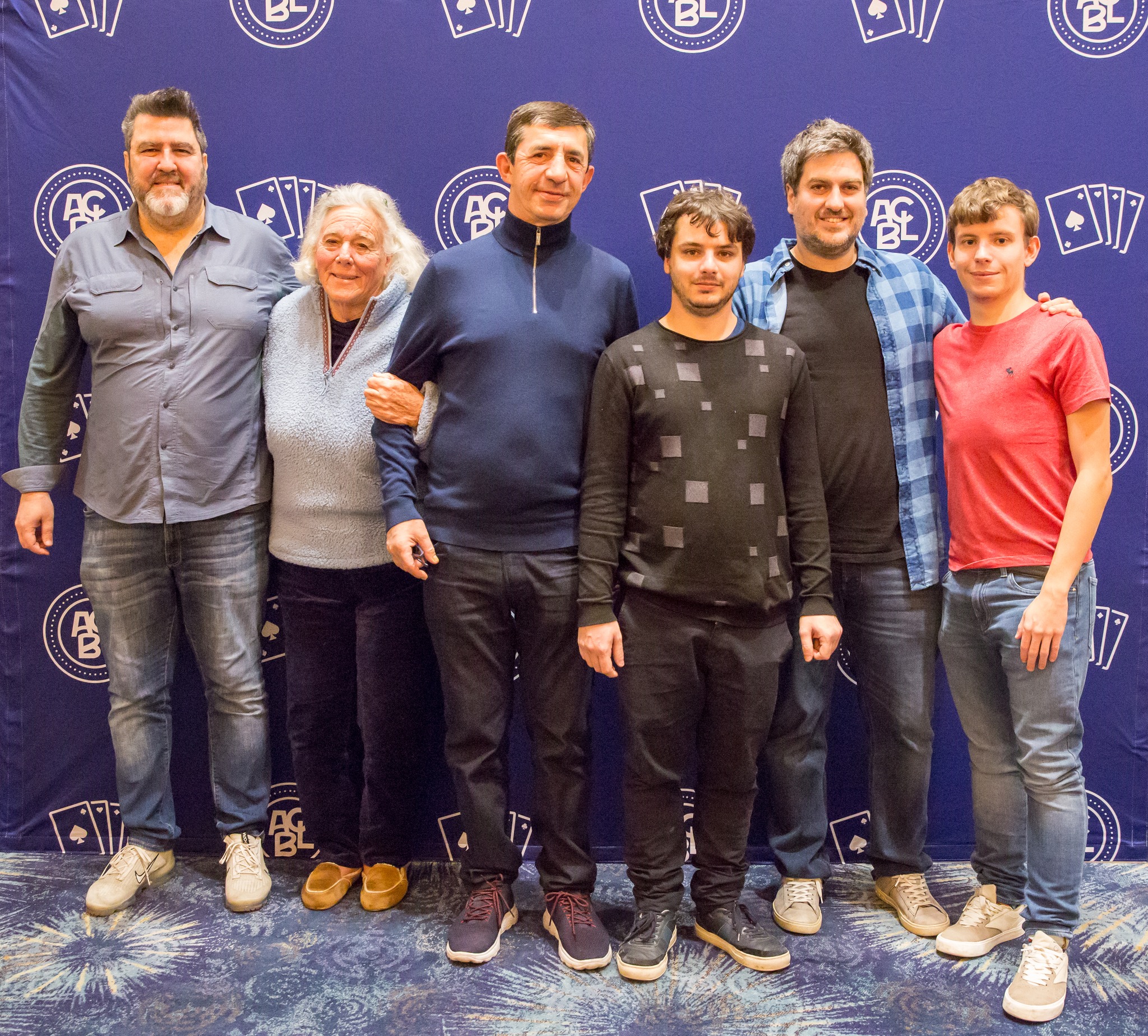 Keohane Swiss Teams Champions in Phoenix — Nikos Delimpaltadakis, Kiki Ward-PLatt, Franck Multon, Giacomo Percario, Vasilis Vroustis, Giovani Donati